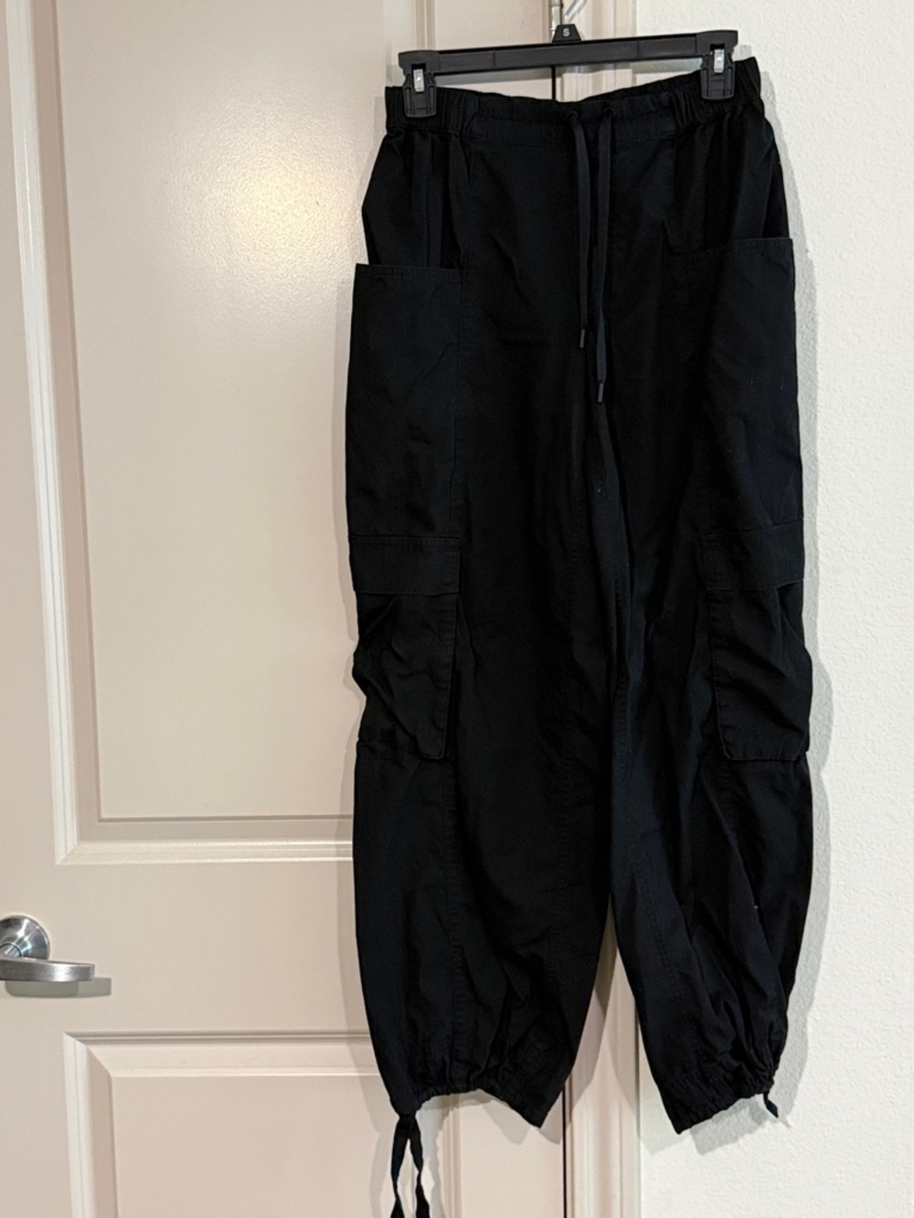 DSG Black Cargo Drawstring Utility Joggers